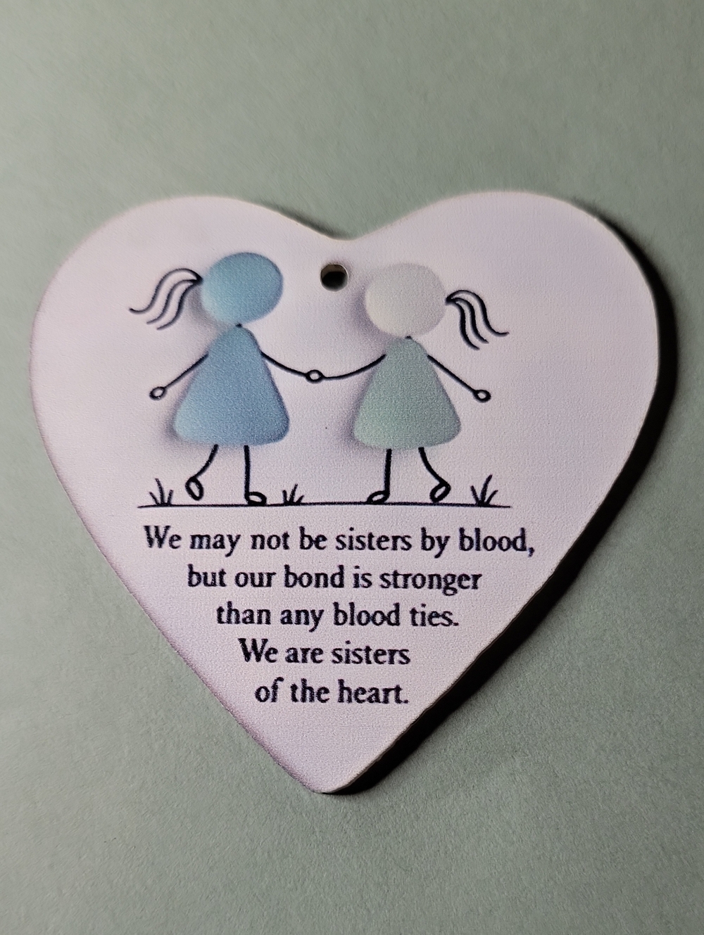Heart-Shaped Sisters of the Heart-ornament White & Pastel